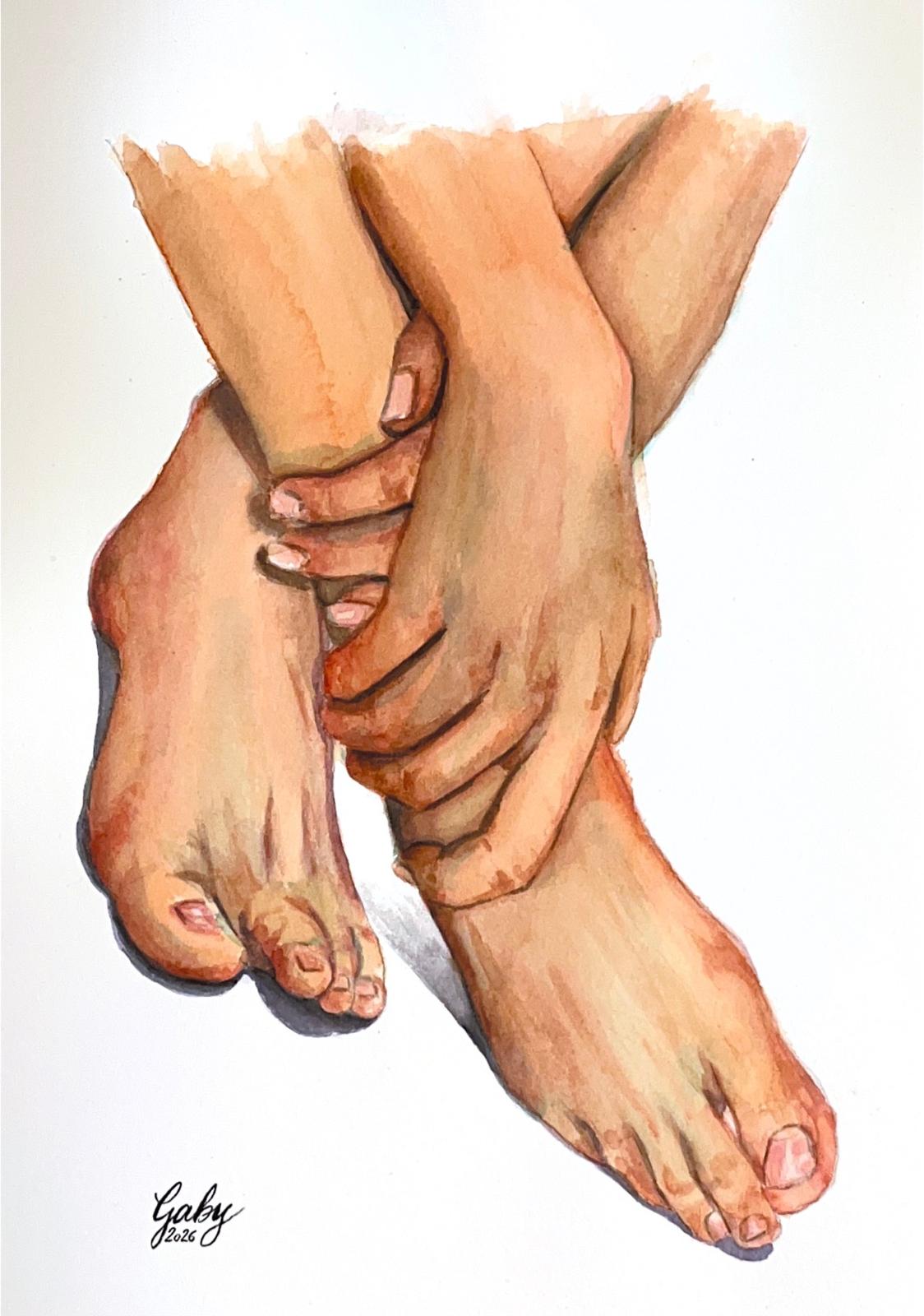 Obra bailarina alimentándose